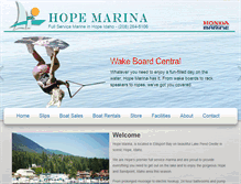 Tablet Screenshot of hopemarina.com